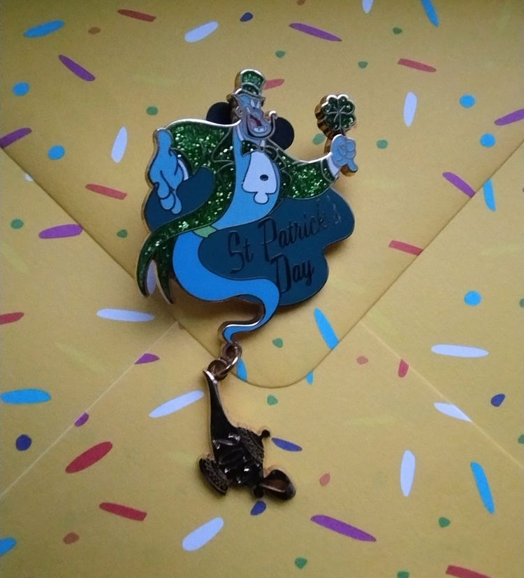 Disney Genie St. Patrick'S Day Pin Badge